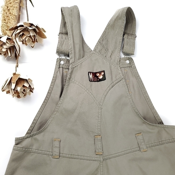 Mickey Unltd Girls Tan Multi Pocket Overall Sz XL - Picture 5 of 11